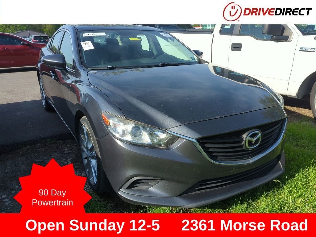 Meteor Gray Mica 2015 Mazda MAZDA6 i Touring Sedan Front-Wheel Drive 6-Speed Automatic