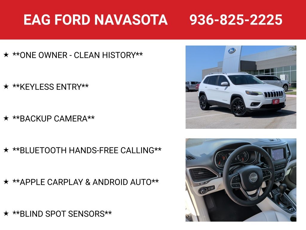 2020 Jeep Cherokee Latitude Plus White at Parkway Family Mazda