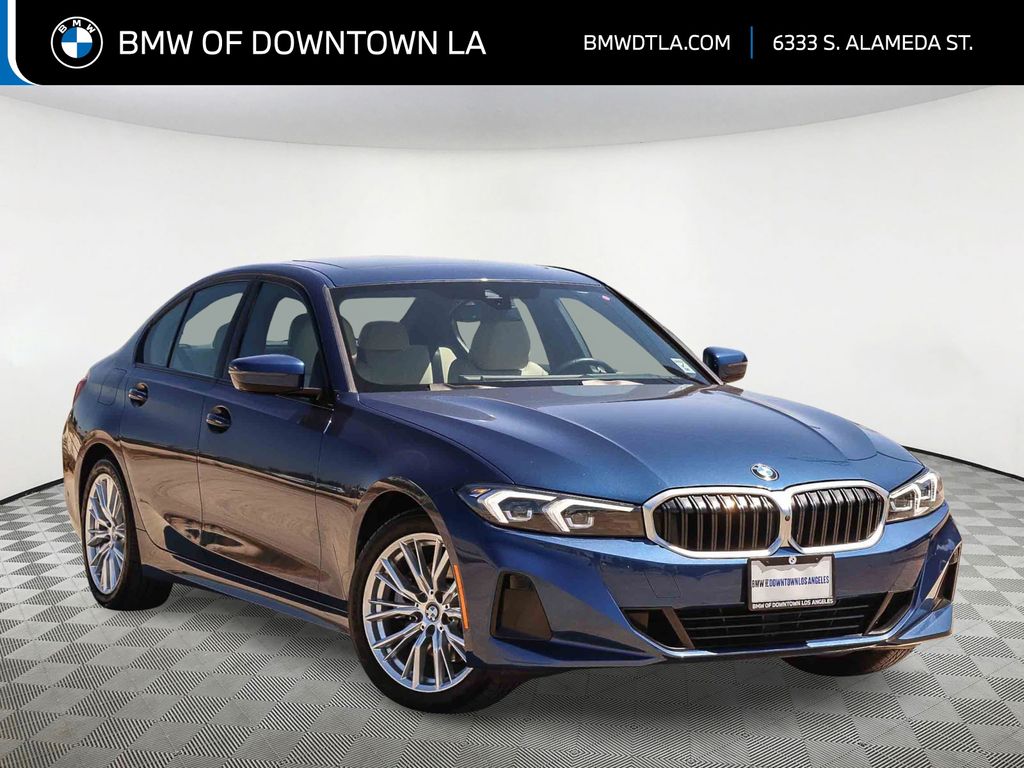 Phytonic Blue Metallic 2023 BMW 3 Series Sedan Rear-Wheel Drive 8-Speed Automatic