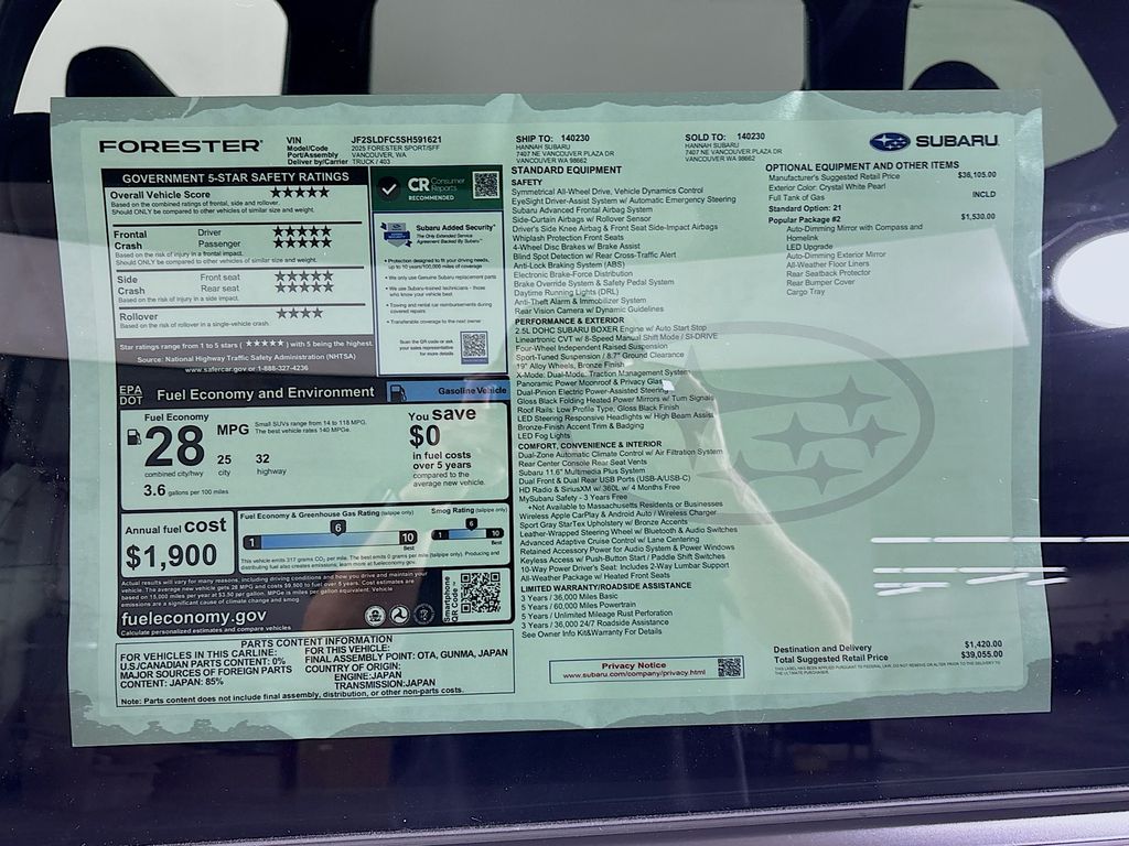 2025 Subaru Forester Sport