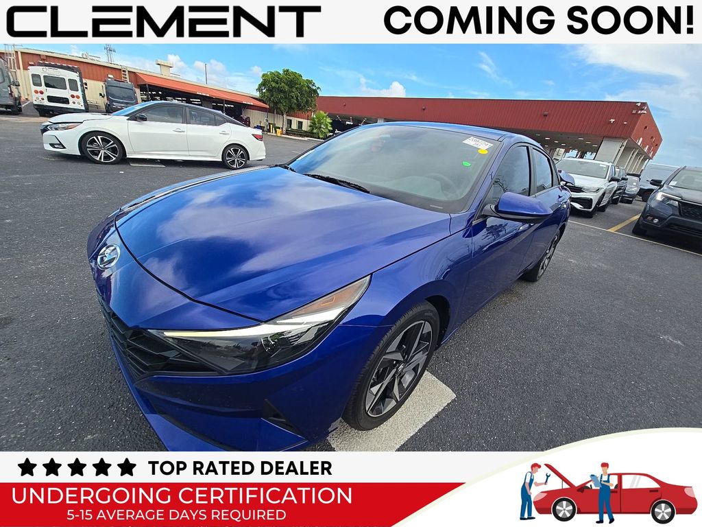 Intense Blue 2023 Hyundai Elantra Sedan Front-Wheel Drive Continuously Variable Transmission