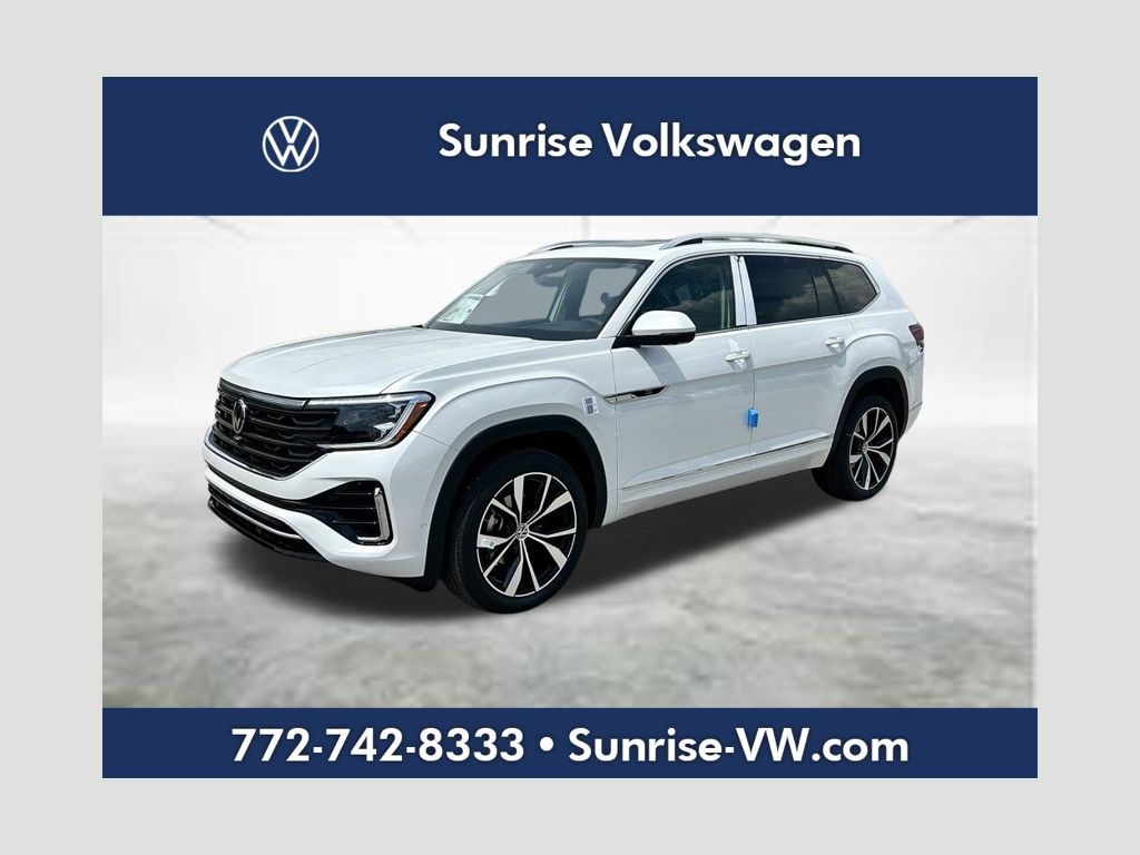Opal White 2026 Volkswagen Atlas SUV / Crossover All-Wheel Drive 8-Speed Automatic