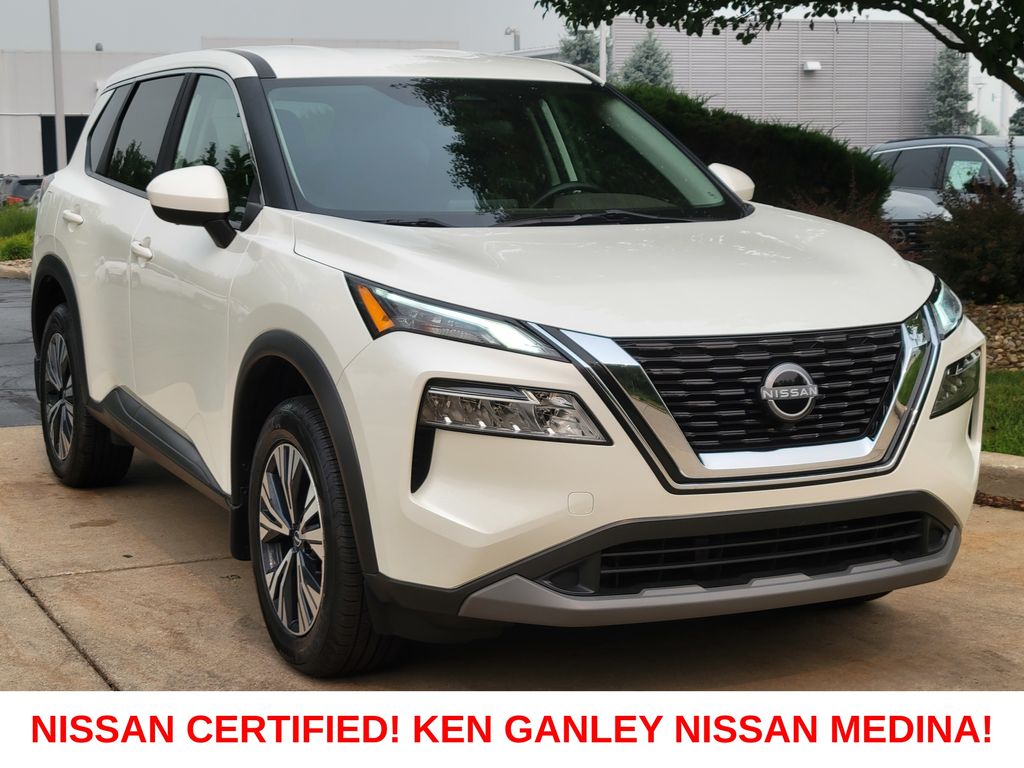 Pearl White Tricoat 2023 Nissan Rogue SUV / Crossover All-Wheel Drive Continuously Variable Transmission