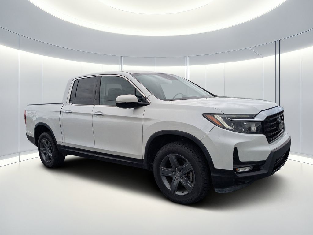 Platinum White Pearl 2022 Honda Ridgeline Pickup Truck All-Wheel Drive 9-Speed Automatic