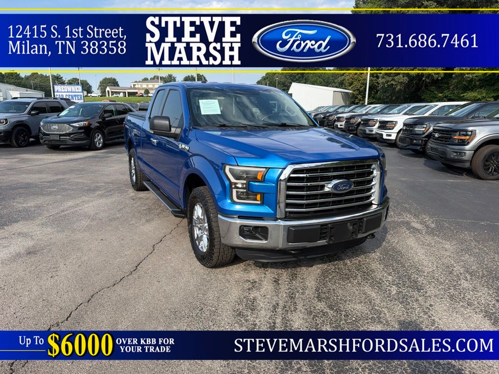Blue Flame Metallic 2015 Ford F-150 Pickup Truck 4X2 6-Speed Automatic