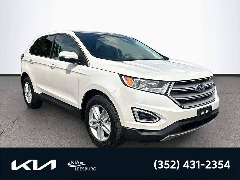 White Platinum Clearcoat Metallic 2016 Ford Edge SEL AWD SUV / Crossover All-Wheel Drive 6-Speed Automatic
