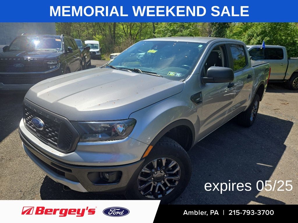 Silver Metallic 2022 Ford Ranger XLT SuperCrew 4WD Pickup Truck Four-Wheel Drive Automatic