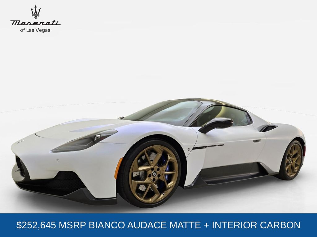 Bianco Audace 2022 Maserati MC20 Coupe Rear-Wheel Drive 8-Speed Dual Clutch