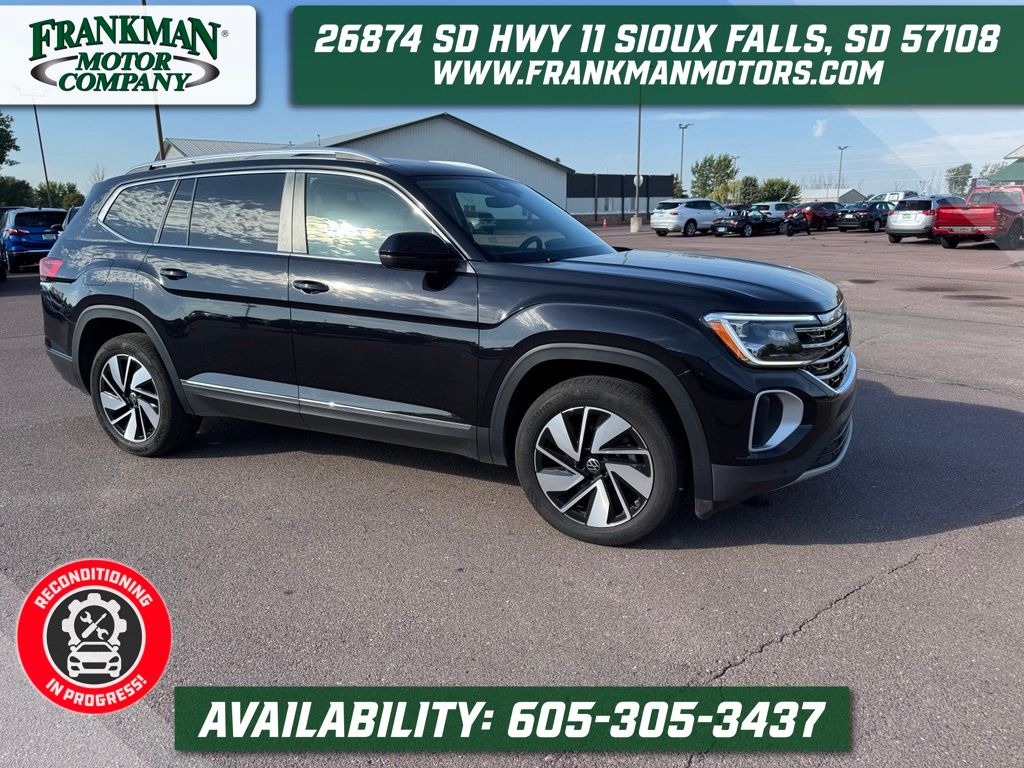 Deep Black Pearl 2025 Volkswagen Atlas SUV / Crossover All-Wheel Drive 8-Speed Automatic