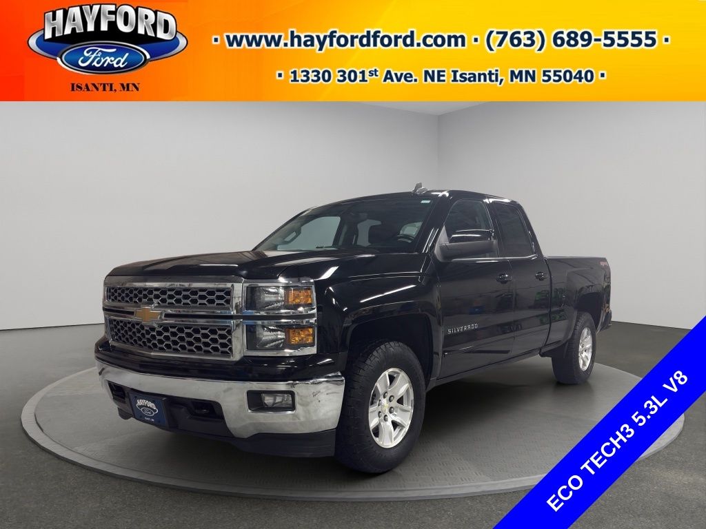 Black 2015 Chevrolet Silverado 1500 Pickup Truck Four-Wheel Drive 6-Speed Automatic Overdrive