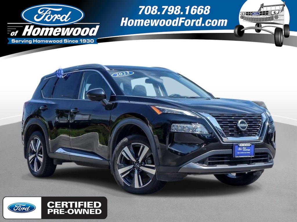 Super Black 2023 Nissan Rogue SUV / Crossover All-Wheel Drive Continuously Variable Transmission