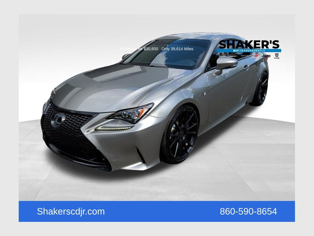 Silver 2016 Lexus RC Coupe Rear-Wheel Drive 8-Speed Automatic