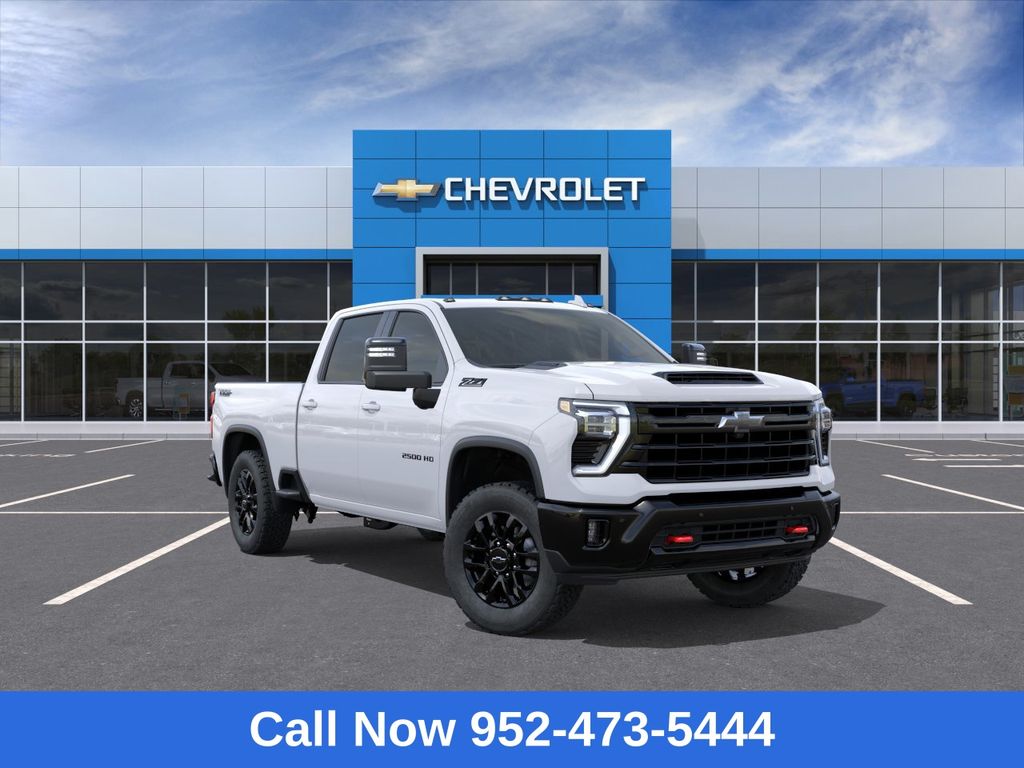 Summit White 2026 Chevrolet Silverado 2500HD LTZ Crew Cab 4WD Pickup Truck Four-Wheel Drive Automatic