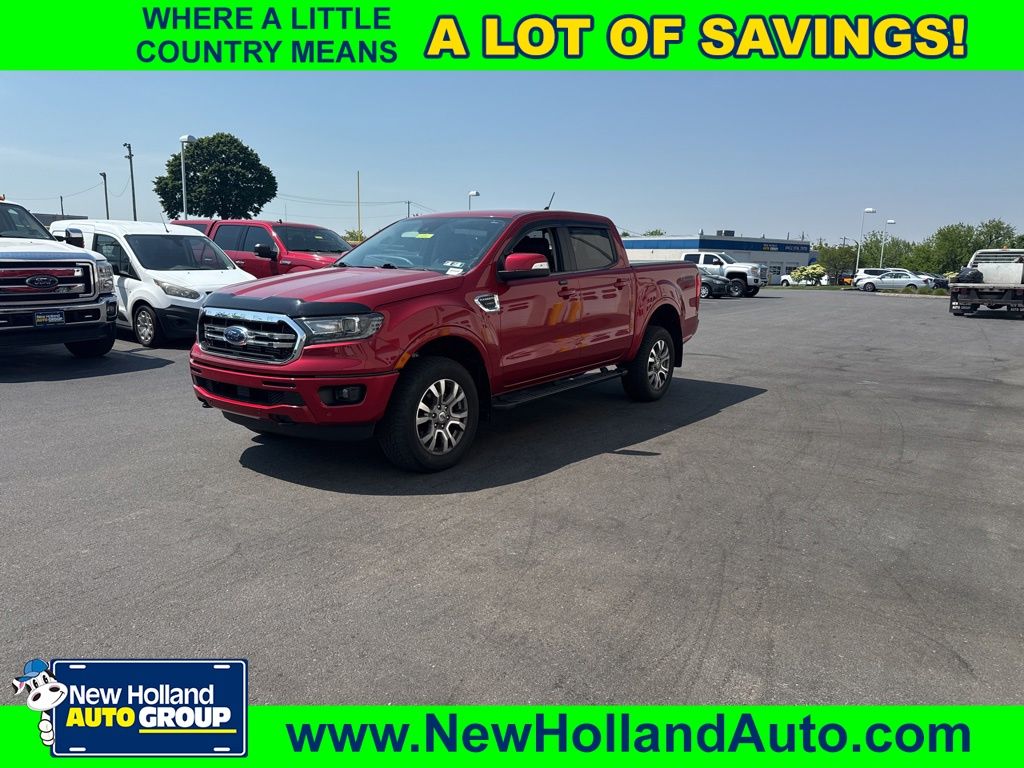 Red Metallic 2020 Ford Ranger Lariat SuperCrew 4WD Pickup Truck Four-Wheel Drive Automatic