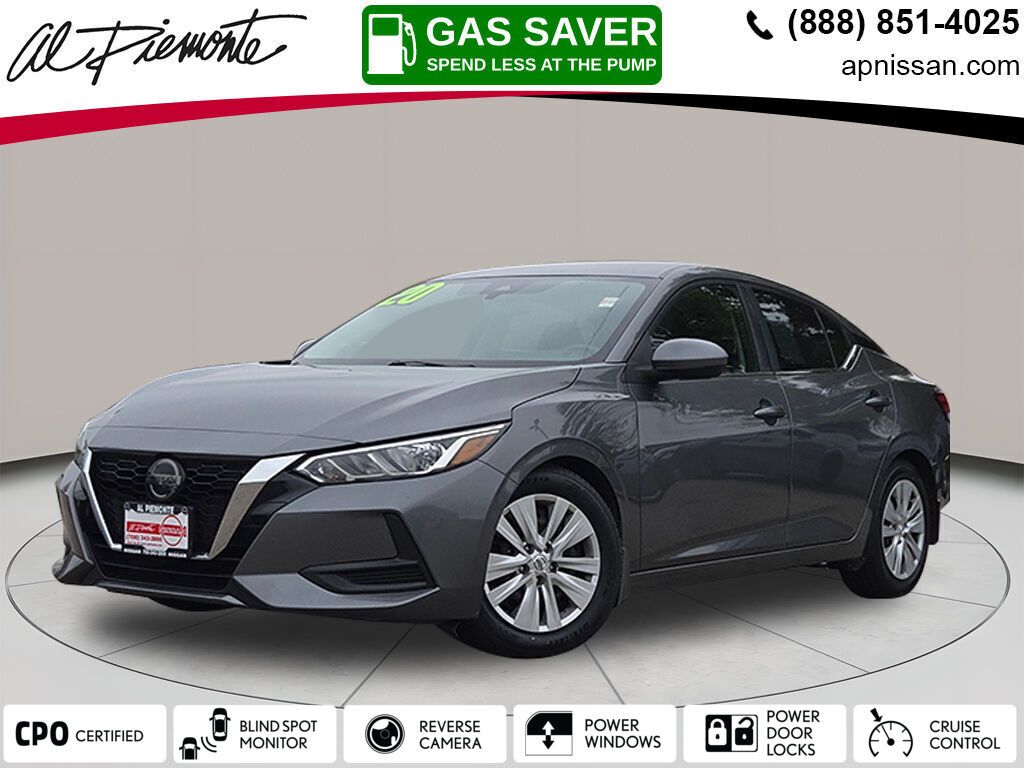 Gray (Gun Metallic) 2020 Nissan Sentra S FWD Sedan Front-Wheel Drive Continuously Variable Transmission