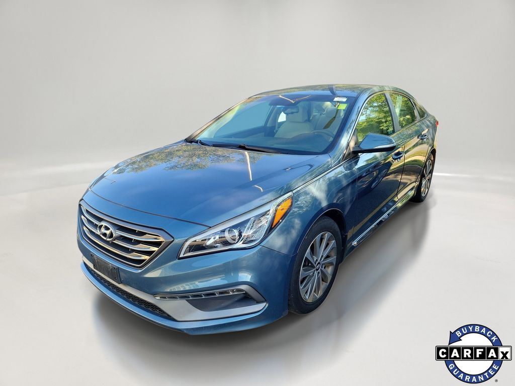 Nouveau Blue 2015 Hyundai Sonata Sedan Front-Wheel Drive 6-Speed Automatic