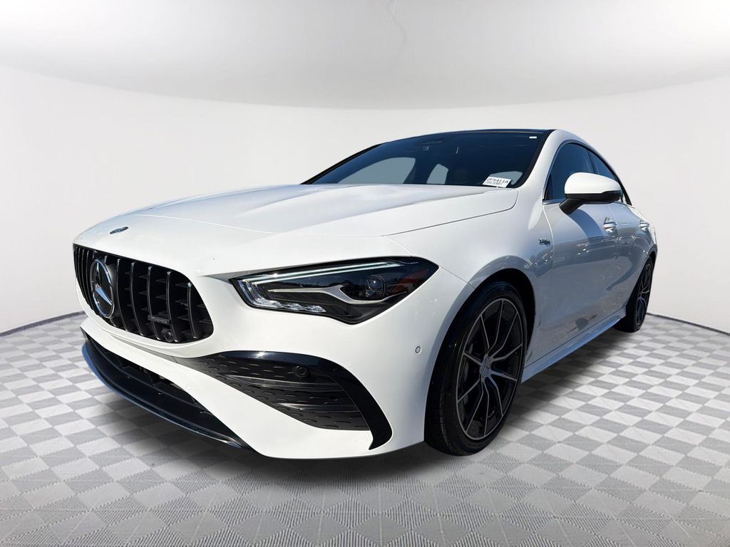 Polar White 2025 Mercedes-Benz CLA Coupe All-Wheel Drive 8-Speed Automatic