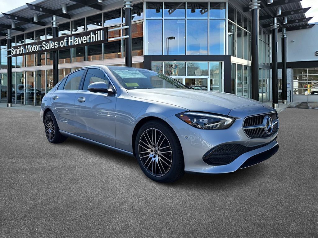 Silver Metallic 2025 Mercedes-Benz C-Class C 300 4MATIC Sedan All-Wheel Drive 9-Speed Automatic