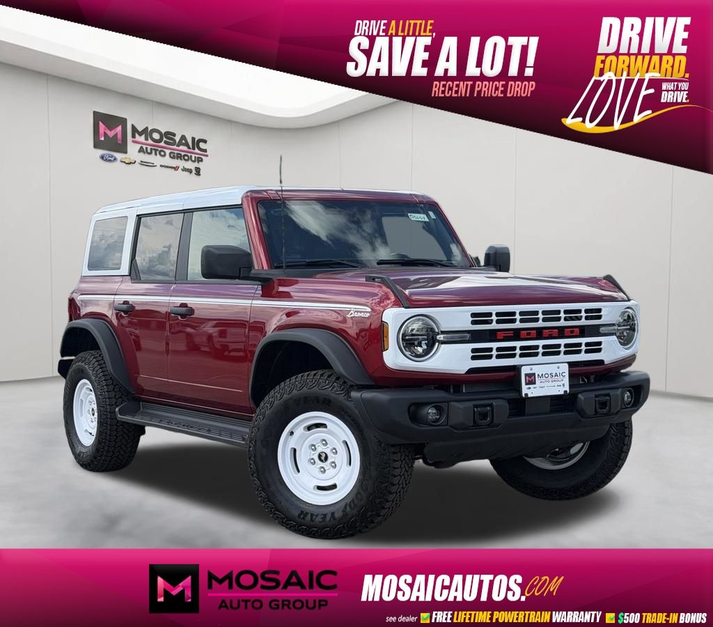 Ruby Red Metallic Tinted Clearcoat 2026 Ford Bronco SUV / Crossover Four-Wheel Drive Automatic