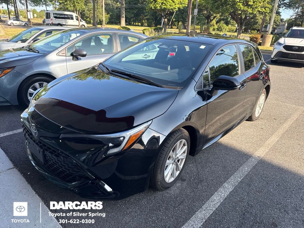 Midnight Black Metallic 2026 Toyota Corolla Hatchback Hatchback Front-Wheel Drive Continuously Variable Transmission