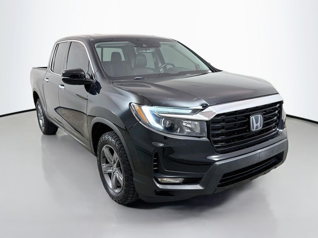 Black 2021 Honda Ridgeline Pickup Truck All-Wheel Drive 9-Speed Automatic