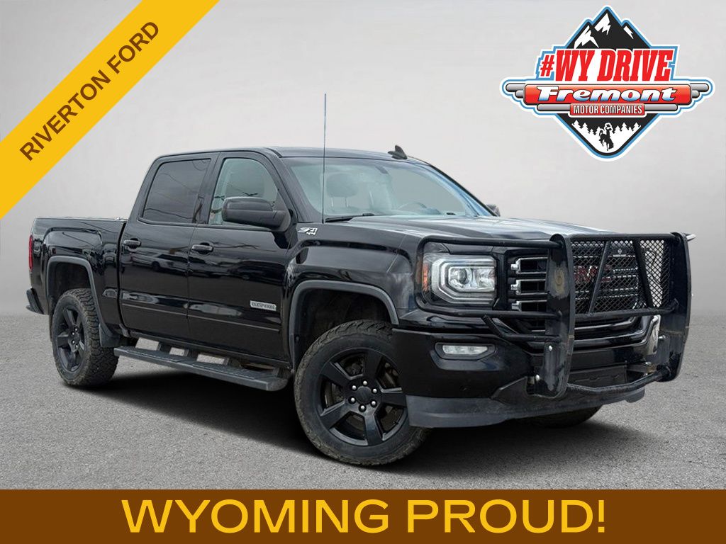 Onyx Black 2017 GMC Sierra 1500 SLE Crew Cab 4WD Pickup Truck Four-Wheel Drive 6-Speed Automatic Overdrive