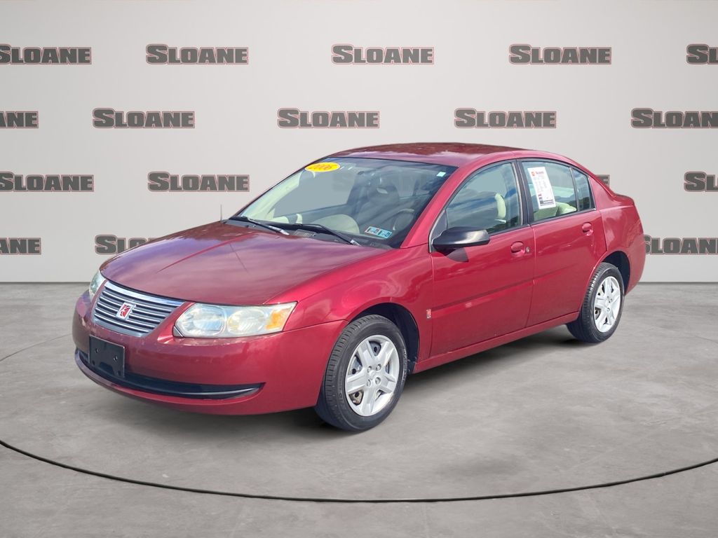 Berry Red 2006 Saturn ION Sedan Front-Wheel Drive 4-Speed Automatic