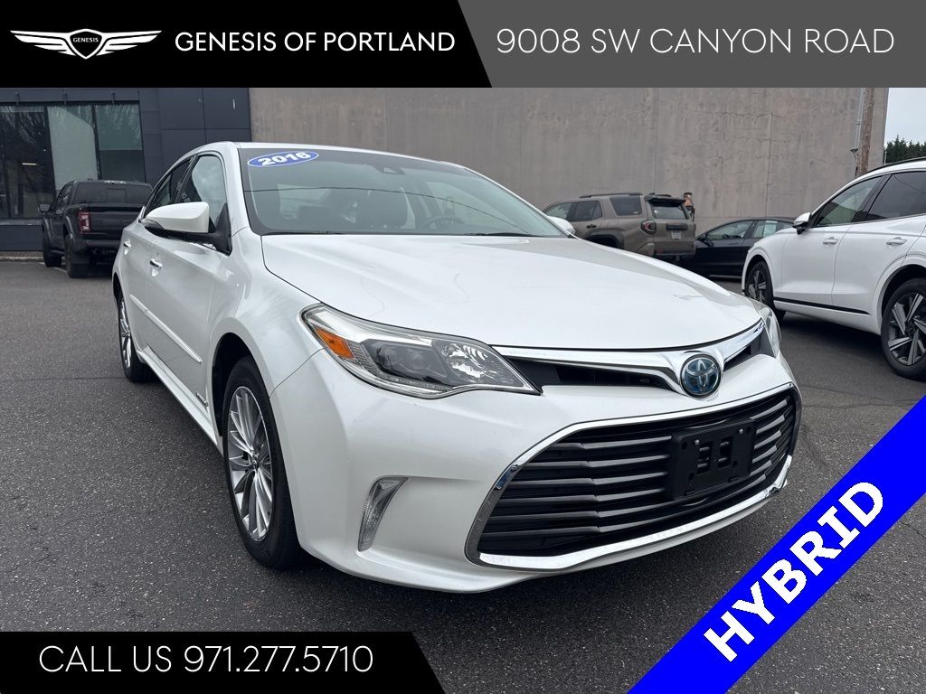 White 2016 Toyota Avalon Hybrid Limited FWD Sedan Front-Wheel Drive Continuously Variable Transmission