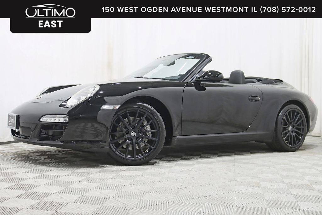 Black 2010 Porsche 911 Carrera Cabriolet RWD Convertible Rear-Wheel Drive 7-Speed Automatic