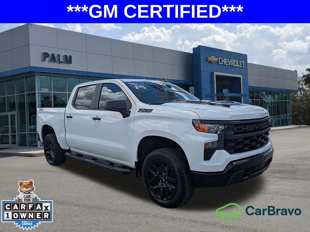 Summit White 2025 Chevrolet Silverado 1500 Pickup Truck Four-Wheel Drive 8-Speed Automatic