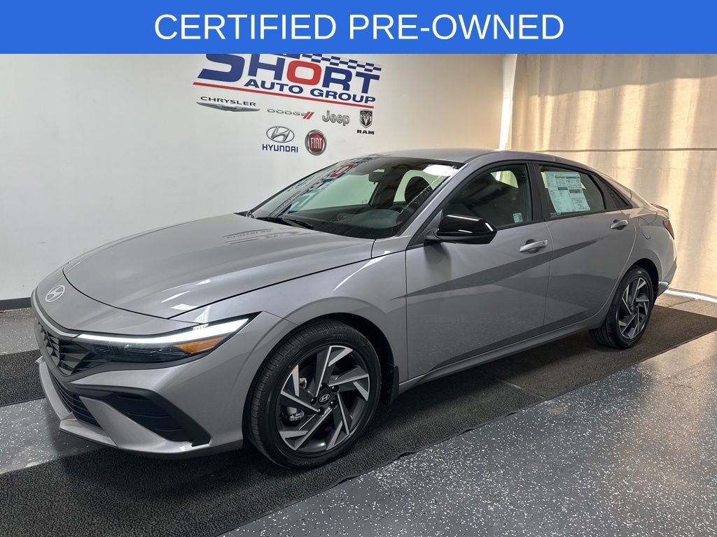 Fluid Metal 2025 Hyundai Elantra Hybrid Sedan Front-Wheel Drive 6-Speed Dual Clutch