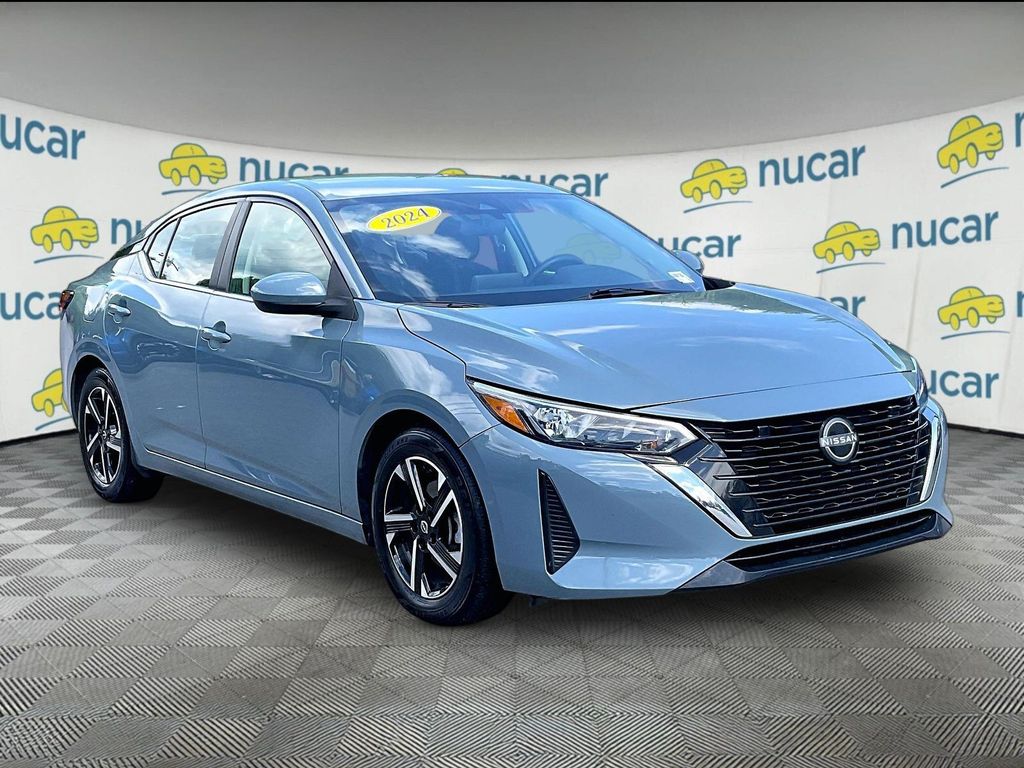 Atlantic Gray Metallic 2024 Nissan Sentra Sedan Front-Wheel Drive Continuously Variable Transmission