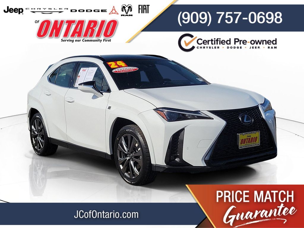 Ultra White 2024 Lexus UX Hybrid SUV / Crossover Front-Wheel Drive Continuously Variable Transmission