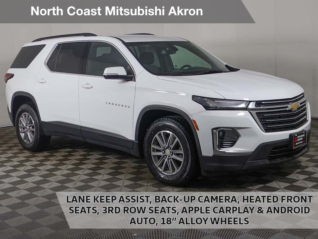 Summit White 2023 Chevrolet Traverse LT Cloth AWD SUV / Crossover Four-Wheel Drive 9-Speed Automatic