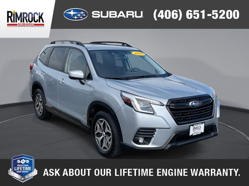 Ice Silver Metallic 2024 Subaru Forester Premium Crossover AWD SUV / Crossover All-Wheel Drive Continuously Variable Transmission