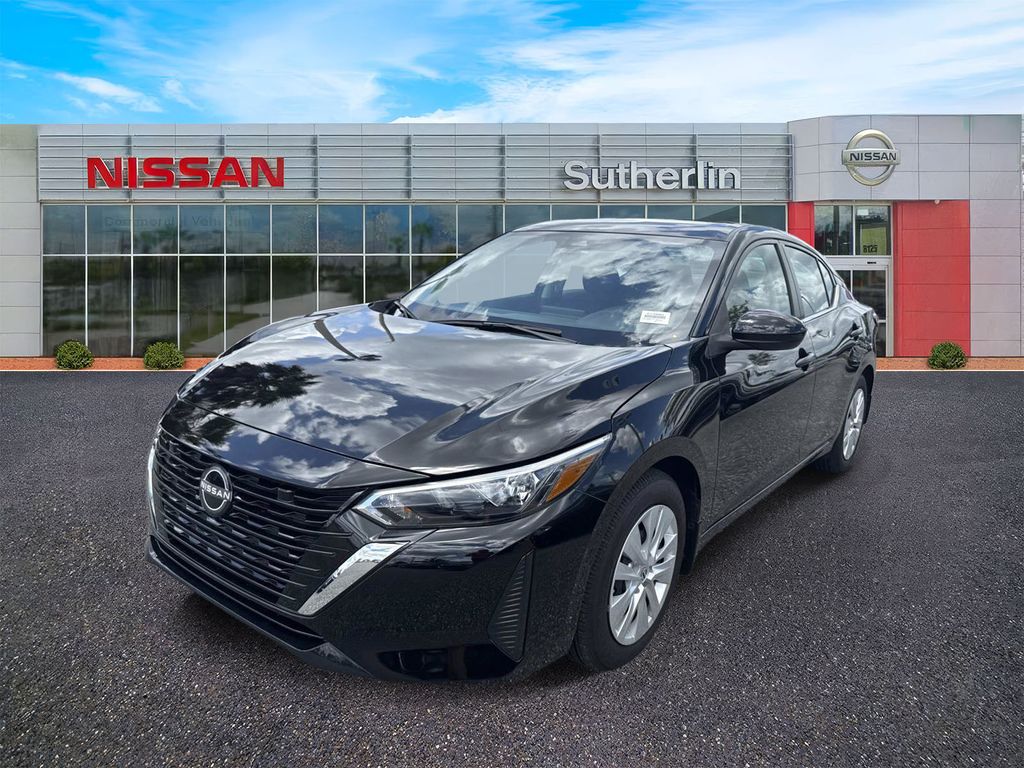 Super Black 2025 Nissan Sentra Sedan Front-Wheel Drive Continuously Variable Transmission
