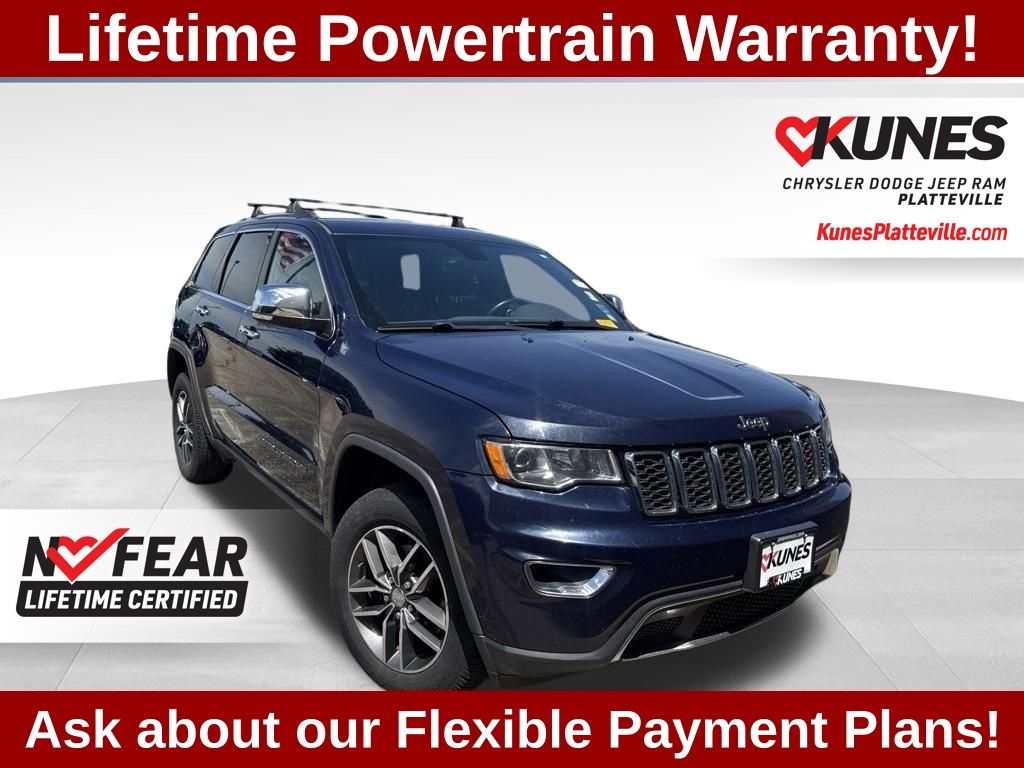 True Blue Pearlcoat 2017 Jeep Grand Cherokee SUV / Crossover Four-Wheel Drive 8-Speed Automatic
