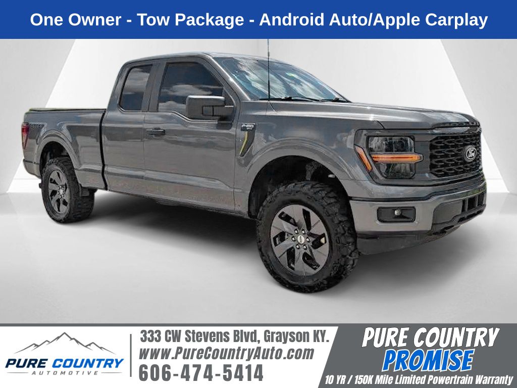 Gray Metallic 2025 Ford F-150 Pickup Truck Four-Wheel Drive Automatic