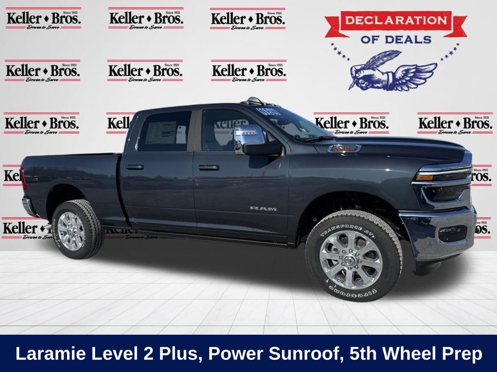Forged Blue Metallic 2026 RAM 3500 Laramie Crew Cab 4WD Pickup Truck Four-Wheel Drive 8-Speed Automatic