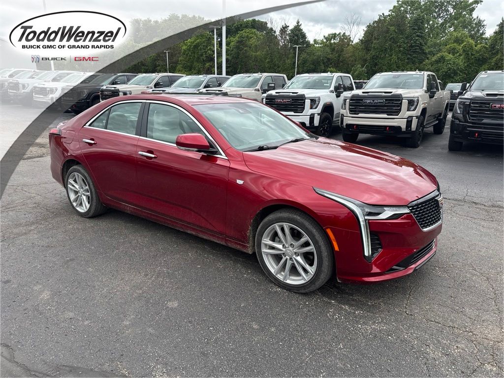 Radiant Red Tintcoat 2023 Cadillac CT4 Sedan All-Wheel Drive 8-Speed Automatic