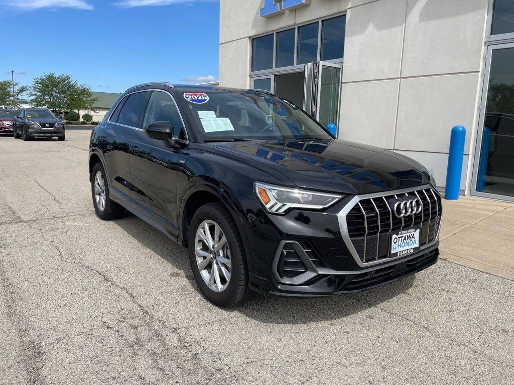 Mythos Black Metallic 2025 Audi Q3 quattro Premium S Line 45 TFSI SUV / Crossover All-Wheel Drive 8-Speed Automatic