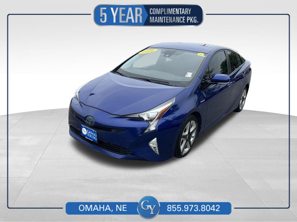 Blue 2016 Toyota Prius Four Touring FWD Hatchback Front-Wheel Drive Continuously Variable Transmission