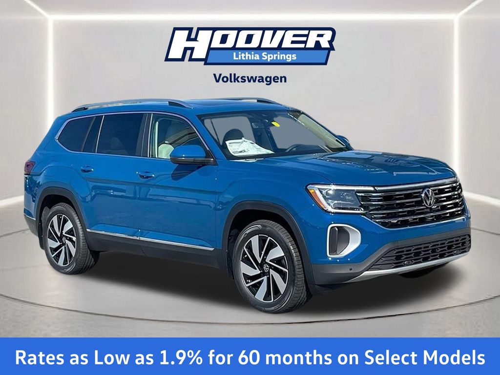 Mountain Lake Blue 2025 Volkswagen Atlas SUV / Crossover All-Wheel Drive 8-Speed Automatic