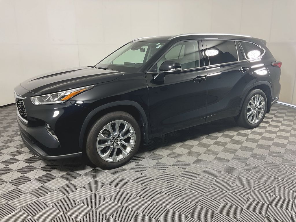 Midnight Black Metallic 2025 Toyota Highlander SUV / Crossover All-Wheel Drive 8-Speed Automatic