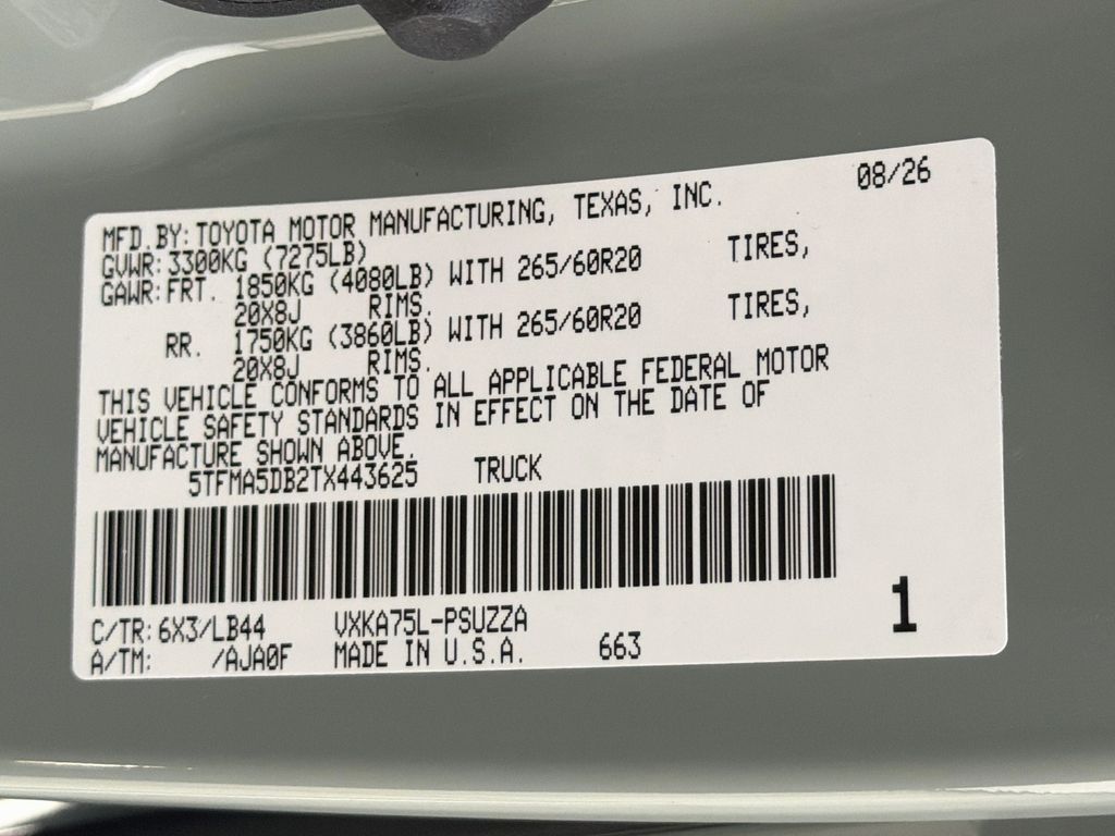 New 2026 Toyota Tundra Truck