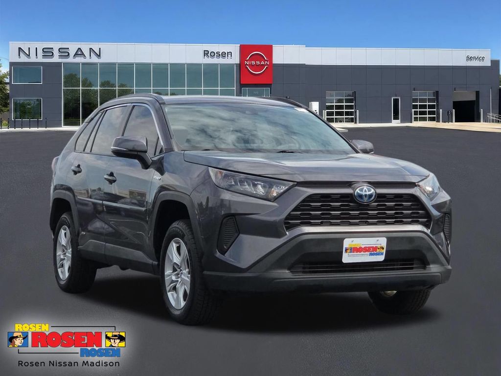 Magnetic Gray Metallic 2019 Toyota RAV4 Hybrid SUV / Crossover All-Wheel Drive Continuously Variable Transmission