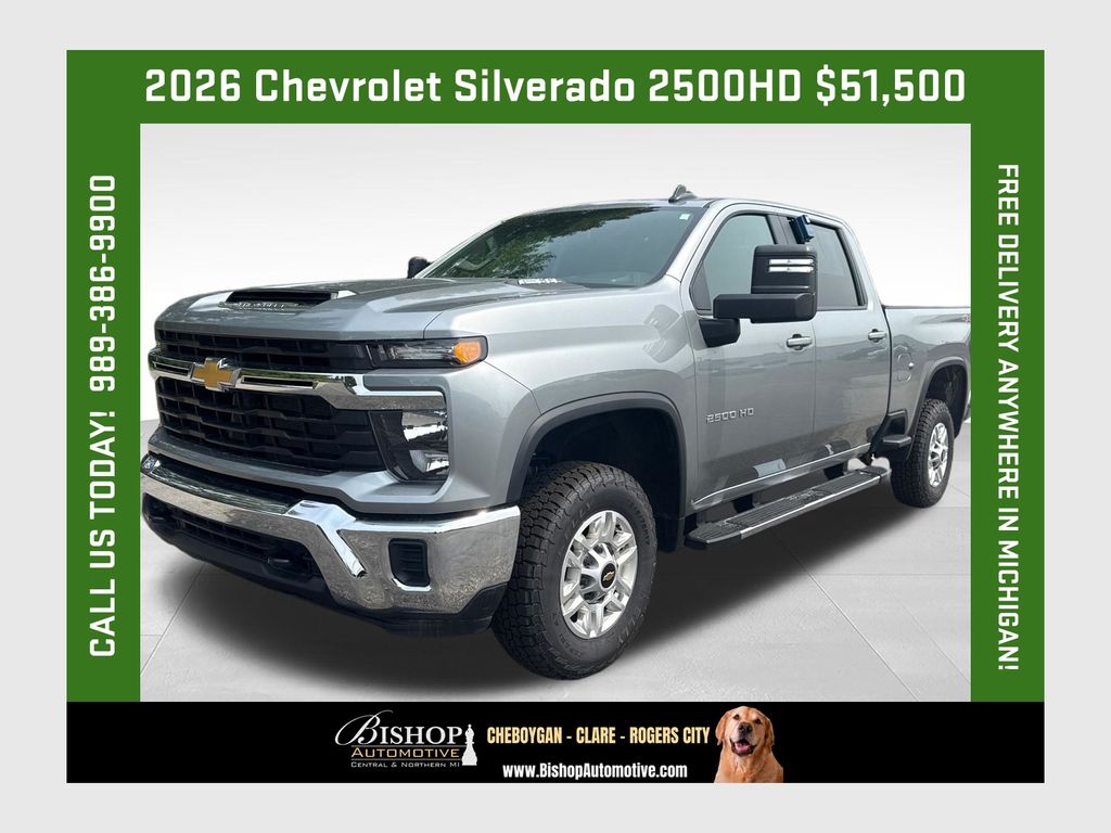 Sterling Gray Metallic 2026 Chevrolet Silverado 2500HD Pickup Truck Four-Wheel Drive Automatic