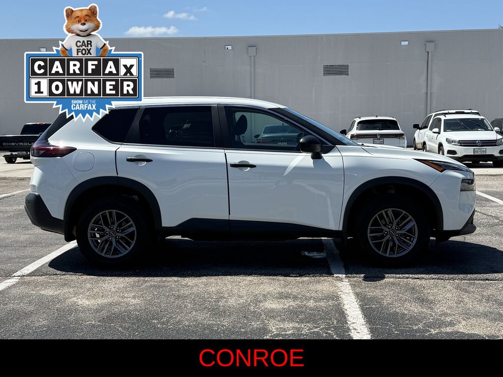 2023 Nissan Rogue S White at South Houston Nissan