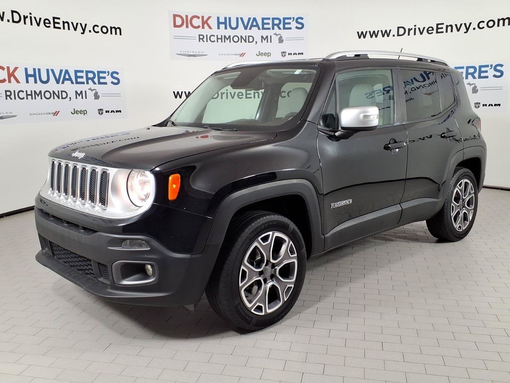 Black 2015 Jeep Renegade SUV / Crossover Four-Wheel Drive 9-Speed Automatic