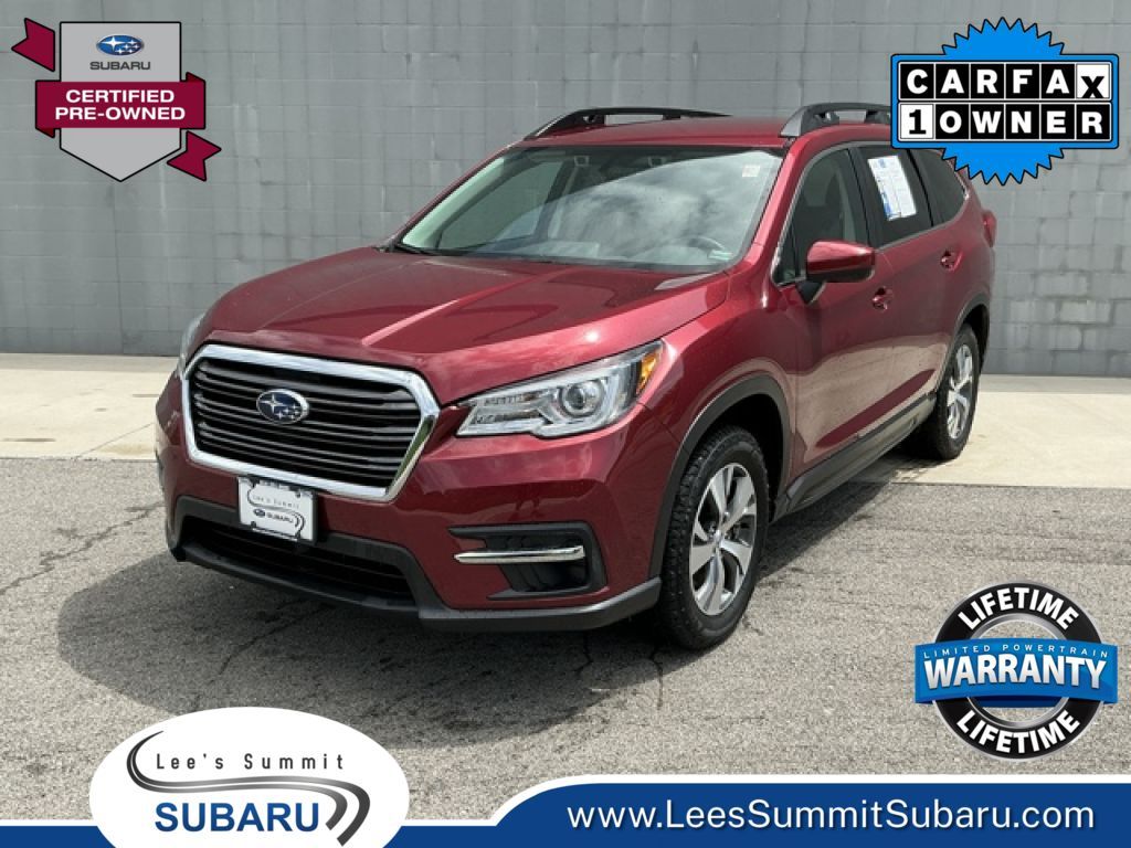Crimson Red Pearl 2022 Subaru Ascent Premium 8-Passenger AWD SUV / Crossover All-Wheel Drive Continuously Variable Transmission